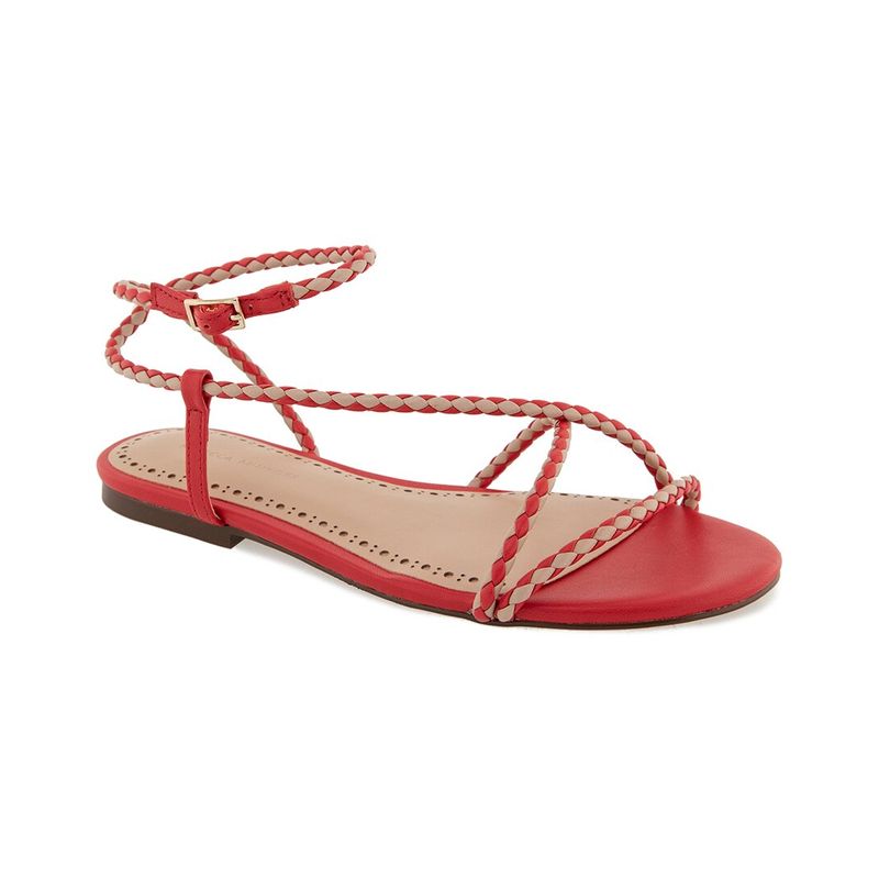Rebecca Minkoff Ayla Leather Sandal, Red